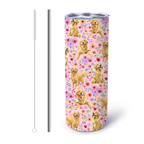 Yogusut Golden Retriever Gifts for Women, 20oz Stainless Steel Insulated