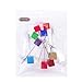 VORCOOL 10pcs Cube Base Memo Photo Holder Mother's Day Card Paper Note Clip (Random Color)