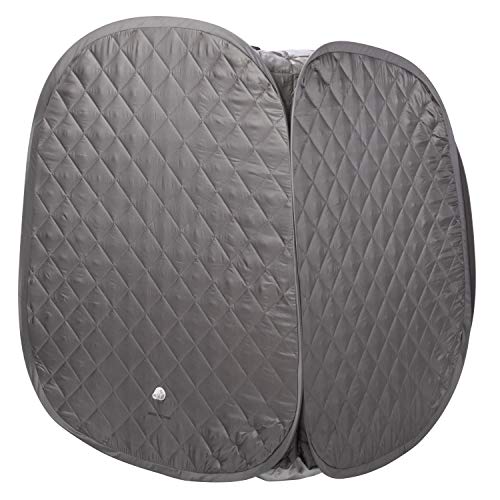 Durasage Personal Foldable Steam Sauna for Weight Loss, Detox & Relaxation at Home, Chair Included (Gray)