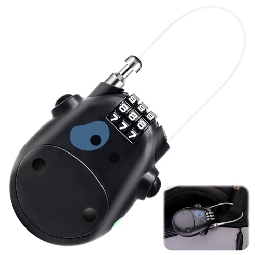 Câble antivol rétractable à code – Mini cadenas pour vélo, trottinette, roller et bagages