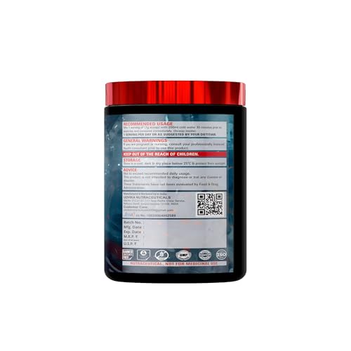 Image of Muscle Club Ring Man Pre Workout Orange Flavour | AMP Powered | By The Great Khali | High Stim Pre workout with 2000mg Beta-Alanine & 200mg Caffeine | Energy & Focus Booster
