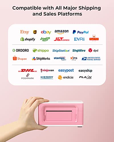 Munbyn Bluetooth Thermal Label Printer 941B, Wireless 300Dpi 4X6 Shipping Label Printers For Small Business, Support Ios, Mac, Iphone, Android, Pc, Compatible With Ebay, Amazon, Shopify, Etsy, Usps #TOP5