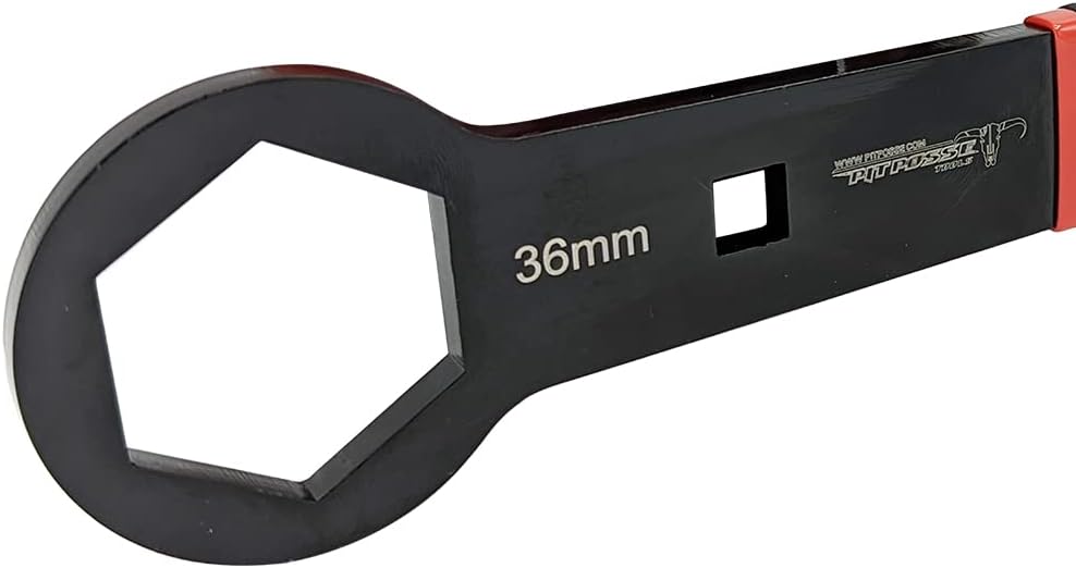 Pit Posse PP2585 Motorcycle Tool Rear Axle Steering Stem Wrench 36mm - Compatible with H D - Durable Grip - Made of Hardened Steel