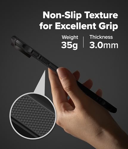 Image of Ringke Fusion-X Compatible with iPhone Air (17 Air) Case Back Cover Transparent Hard Back Soft Flexible TPU Bumper Scratch Resistant Shockproof Protection - Black