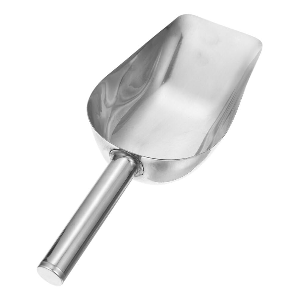 Cabilock Stainless Steel Food Scoop Multipurpose Ice Scoop Flour Shovel Grain Shovel for Parties Buffets Weddings Capacity Easy to Clean Kitchen Gadget