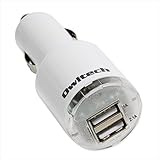 オウルテック シガーソケットUSB2ポートで2台同時急速充電器 合計出力3.1A iPhone SE/6s/6sPlus/iPad Pro/air2/mini4/Galaxy/Xperia等スマートフォン タブレットPC対応 ホワイト