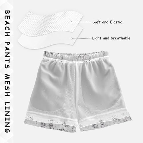 Boys Swim Trunks, Swim Trunks for Toddler Boys 2t, Rough Black White Grunge Texture4