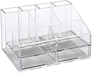 OSCO Clear Acrylic Desk Organiser, Clear (Small)