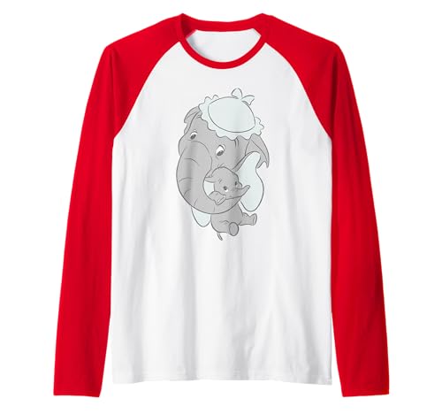 T-shirt Raglan Dumbo Disney : l'élégance du style baseball aux finitions soignées