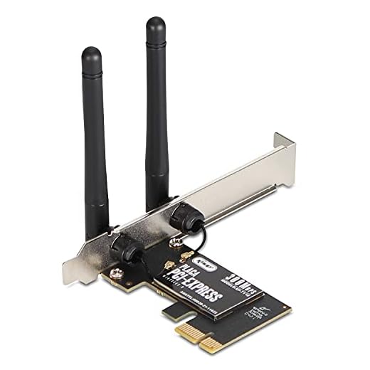 Placa De Rede Wifi Pci Express Wireles Pc 300mbps 2 Antenas P/Placa Mãe Notebook Computador