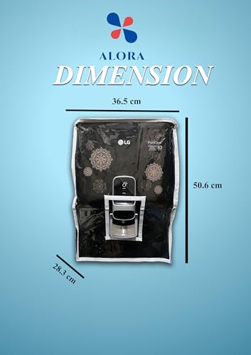 Image of Alora Body Protective Cover Compatible LG WW140NP 8L Stainless Steel Tank - RO+ Mineral Booster, water Purifier cover Black