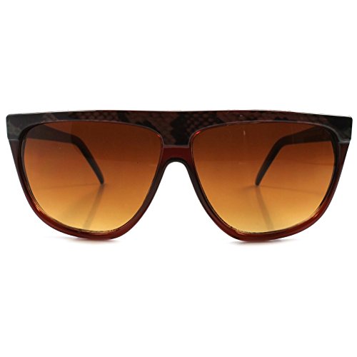 Vintage Style Snake Skin Pattern Mens Womens Flat Top Fashion Sunglasses2