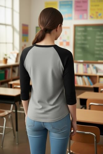 Image of ToBeInStyle Women's Classic Two Color Cotton Baseball T-Shirts