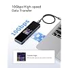 DOCKCASE Visual Smart M.2 NVMe SSD Enclosure,Support 10s PLP Prevents Write Data Loss,USB 3.2 Gen 2 Type-C (10 Gbps),fits NVMe PCIe Size 2230/2242/2260/2280,Support M-Key B+M Key UASP