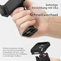 ULANZI MA54 Handyhalterung Handy Stativ Adapter Zubehör für Tripod Selfie Stick Smartphone Halterung mit 2 Kaltschuh und 1/4" Gewinde 360° und 180° Drehbare Handyhalter iPhone Android Sumsung – Ansicht 3