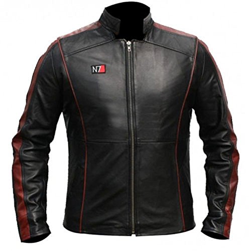 Mass Effect 3 N7 Commander Shepard Gaming Leather Jacket