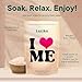 Latika Soak Set of 3 - I Heart Me Bath Soaks with Oats, Milk & Honey for Self-Love & Self-Care – for Relaxation, Muscle Recovery & Skin Nourishment – Stress Relief Soaking Salts