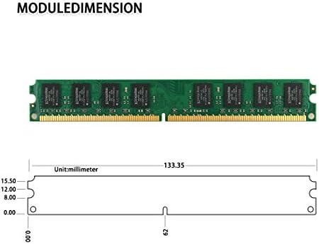 DUOMEIQI 8GB Kit (4 X 2GB) 2RX8 DDR2 667MHz DIMM PC2-5300U PC2-5300 PC2-5400 CL5 1.8v 240 PIN 5300U Non-ECC Unbuffered Desktop Memory RAM Module Compatible with Intel AMD System