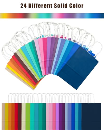 48PCS Gift Bags Bulk - 24 Colors, 30 Pack Deal - Image 4