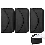 Custodia Faraday Per Chiavi Auto – Blocco Segnali RFID, Borsetta Schermata Antifurto, Nero 10x19 Cm