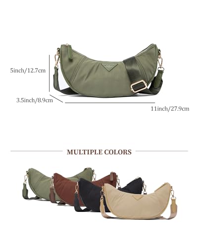Image of NEWBELLA Small Shoulder Bags for Women - Trendy Underarm Purse & Crossbody Handbag for Daily Commute & Evening