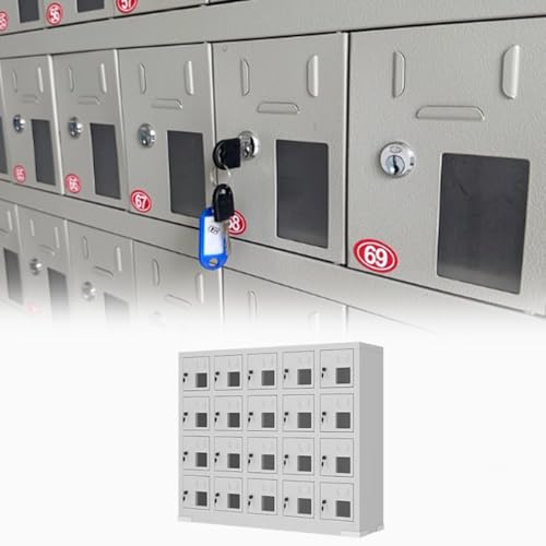 Casier de rangement pour téléphone portable en acier robuste avec 6 emplacements