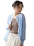 [コーエン] UVカット/冷房対策 レイヤードライク ドライタッチシアーカーディガン 76376000020 7170 LT.BLUE(71) L