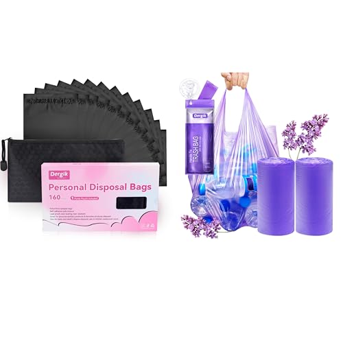 96 pcs bolsas desechables para pañales adultos grandes, morado miniatura 1