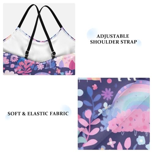 Flowers Floral Leaves Girls One Piece Swimsuit Beach Swimwear 208522423