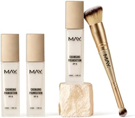 MAY. Changing Foundation SPF 15, Pro Foundation Set, 3x 39ml mit 2in1 ...
