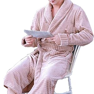 Handdoek Gewaad Luxe Badjas voor Mannen Winter Warm Coral Fleece Nachtjapon Nachtkleding Mannelijke Kimono Kamerjas Thuis Kleding Badjas good