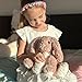 Laila and Lainey Bunny Stuffed Animal - 10.5 Inch Tall Pink Bunny Plush, Weighted Bottom for Independent Sitting, Safety Certified Rabbit Stuffed Animal