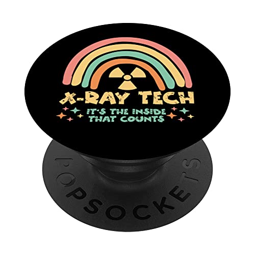Rainbow Xray Tech Radiology Xray Technologist PopSockets PopGrip Intercambiabile