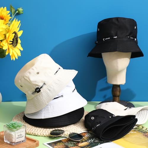 Image of Didaey 48 Pcs Bucket Hat Bulk for Women Men Fisherman Adjustable Summer Hat UV Protection for Outdoor Fishing Hiking Beach