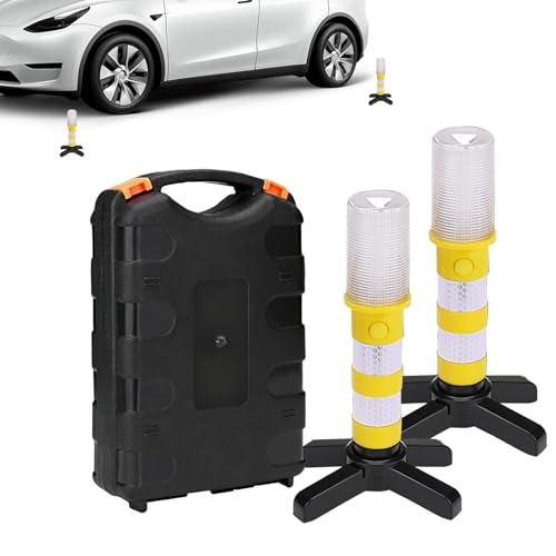Luz magnética de coche con base imantada estable y linterna portátil de 3 modos