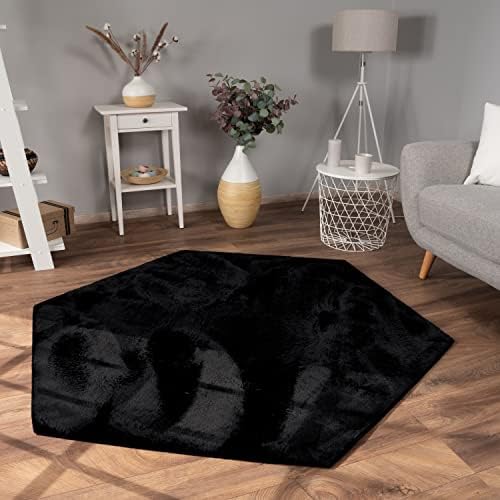 Dywan Do Salonu Sztuczne Futro Pluszowy Shaggy Z D³ugim W³osiem, Rozmiar:80x150 cm, Kolor: Bia³y