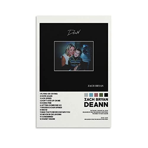 Toile Zach Bryan Deann 2019 affiche murale decoration chambre et bureau format geant 60x90