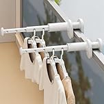 2Pack Travel Drying Rack for Clothes, Extendable Laundry Drying Rack Indoor and Outdoor, Portable Hanging Rack Over The Door, Great for Holidays, Mini Size for RV, Dorm, Apartment, Hotel Laundry