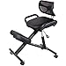 Chaise à Genoux étudiant Chaise d'ascenseur Chaise d'ordinateur Universal Adult Bureau Aweeling Chair étudiant Chaise à Genoux Ergonomique sans Dos (Color : Black1, Size : 83x56x47cm)