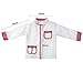 Fedio 4Pcs Kids Chef Role Play Costume Set Chef Dress up Set for Children (Red gingham)