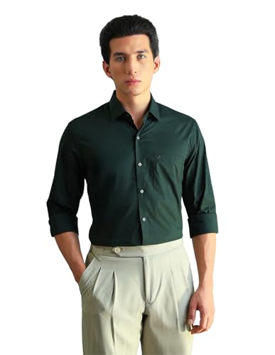 Image of Arrow Slim Fit Mens Formal Shirt - 100% Cotton, Breathable & Comfortable, Full Sleeves Shirts for Men