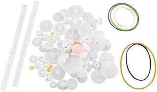 HALJIA 75 Types Gears Kit Package Plastic Crown Gear Single Double Reduction Gear Worm Gear For DIY Modeler