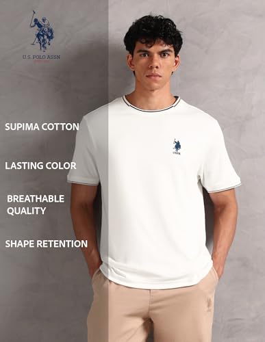 Image of U.S. Polo ASSN. Mens OEE08 Crew Neck Comfort Fit Lounge T-Shirt