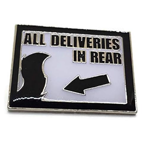Damian Black Furry Yiff Pin All Deliveries in Rear Fur Pride Cover