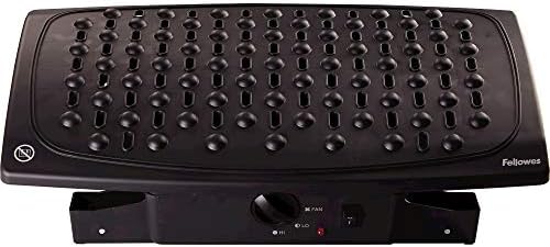 Fellowes Foot Rest Under Desk - Professional Series Under Desk Foot Rest Ergonomic Footstool with 3 Height Adjustable Positions - Heavy Duty Foot Rest for Office & Home - Black