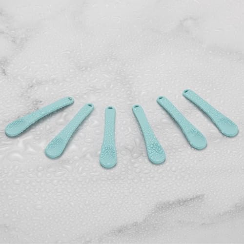 Tekson-6-Pieces-Metal-Cosmetic-Skincare-Spatula-Mini-Mask-facial-Reusable-Scoop-Makeup-Beauty-Spoons-for-Cream-Lotions-MoisturizersGreen
