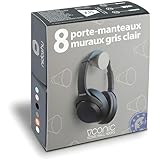 PORTE-MANTEAUX SOLIDES ET RÉSISTANTS –Un seul porte-manteau peut supporter 10 à 15 kg, mais nous vous recommandons de ne pas le charger avec plus de 6 kg car la résistance dépend du type de mur. Les porte-manteaux sont faciles à assembler et faciles à suspendre. Ils sont livrés avec des vis et des chevilles pour les murs en briques pleines et des ancrages spéciaux pour les murs creux en plaques de plâtre, les portes à double vitrage ou les panneaux de bois fins