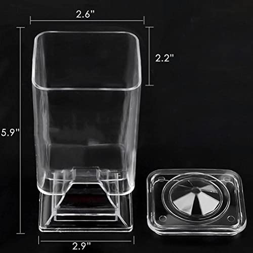 Kekafu SYFHG2398@#WJ Cotton Pads Holder Organizer Clear Acrylic Cosmetic Cotton Pad Container Square Makeup Organizer Cosmetic Pads Container thumb #1