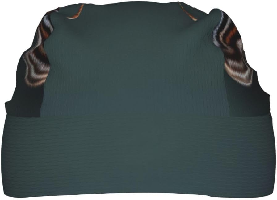 Beautiful Moth Print Unisex Sweatband Wide Headband Breathable Head Scarf Absorb Sweat Bandanas for Running Fishing Black