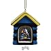 Romero Britto Dog House with Puppy and Bone Pendants Xmas Ornament